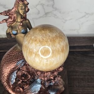 Honey Calcite Sphere